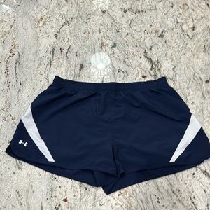 Under Armour men’s Large Heatgear Lined Running Shorts, $15